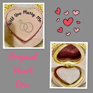 Proposal Heart Box, Proposal Heart Box, Engagement Ring Heart Box